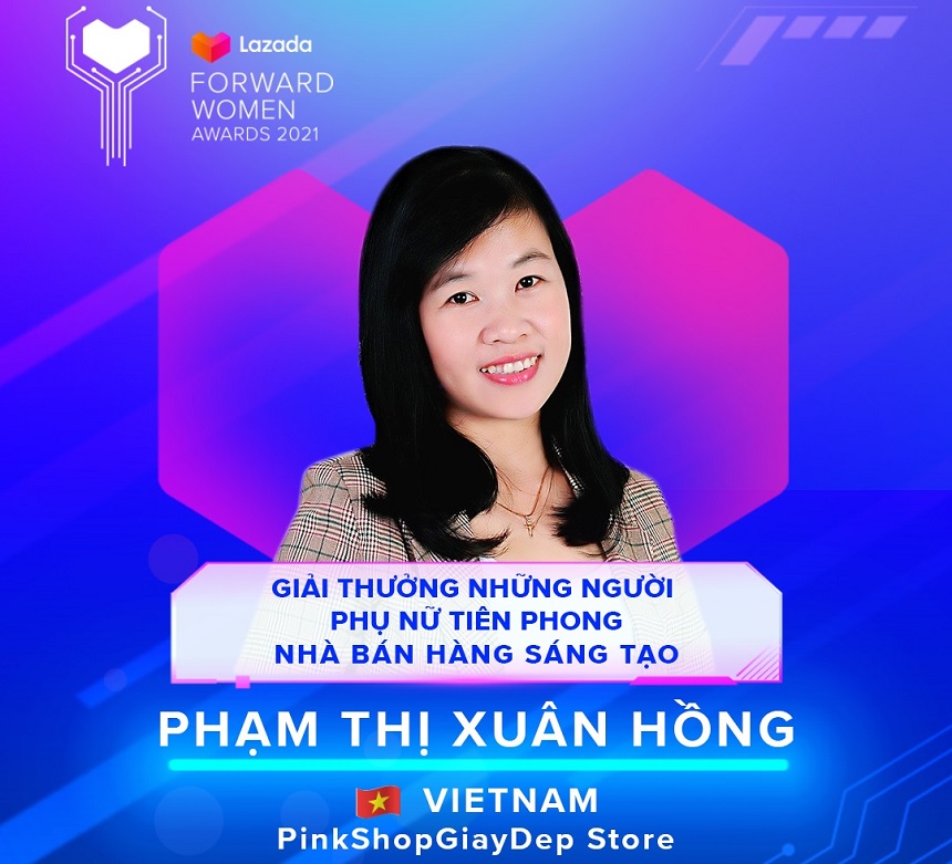Chị Phạm Thị Xuân Hồng đến từ Việt Nam, chủ gian hàng PinkShopGiayDep