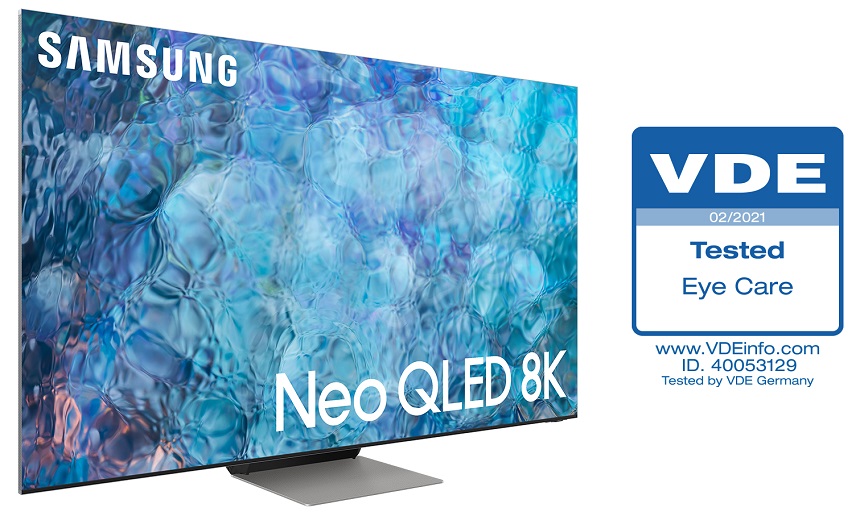 TV Samsung Neo QLED 2021 đạt Chứng nhận về khả năng ‘Bảo vệ mắt’ đầu tiên từ VDE