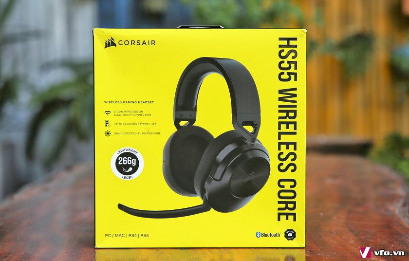 Trải nghiệm tai nghe không dây Corsair HS55 Wireless Core Hinh-1