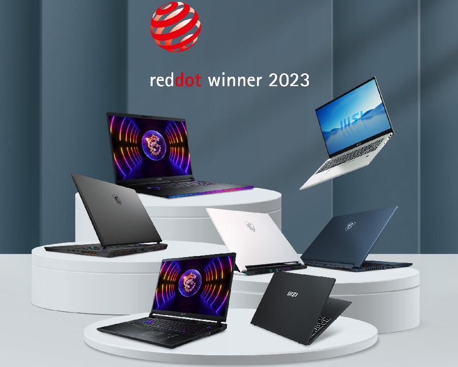 10 mẫu laptop MSI giành giải thưởng thiết kế Red Dot 2023 Red-Dot-Winner-2023---laptop-MSI